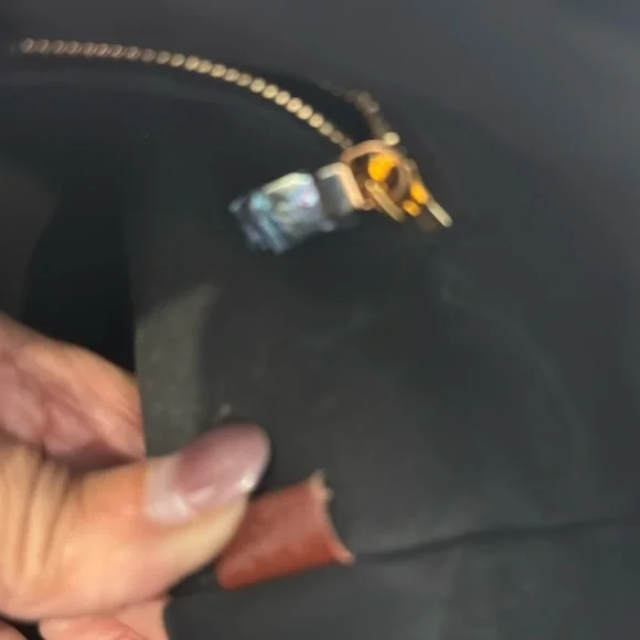 Black Satchel with Gold Accents - Picture 5 of 6